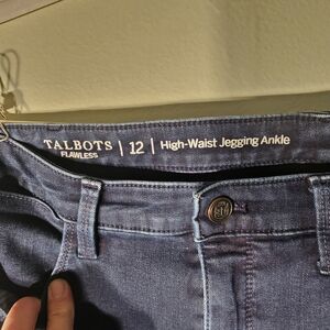 Talbots Women's High-Waist Jegging Ankle Jeans - Blue